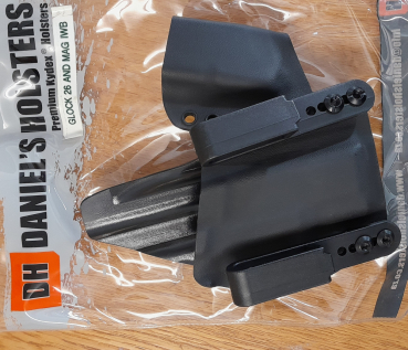 IWB Holster RH zu Glock 26 mit Magazin-Holster